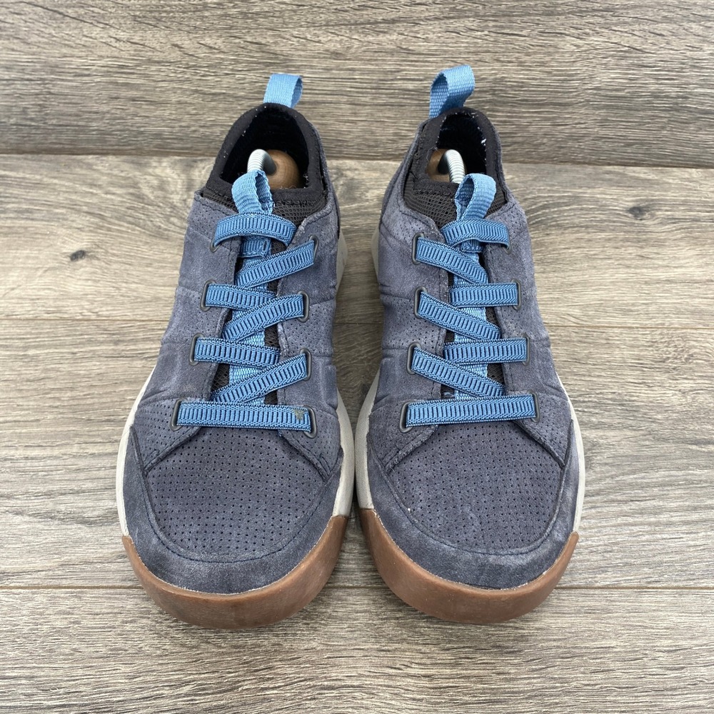 L.L. Bean Vista Low Lace Women 8 Blue Grey Suede Hiking Sneaker 508519 - Picture 8 of 12
